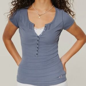 **ISO** Hollister Short Sleeve Henley Tops BUNDLES